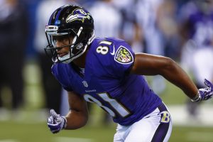 Baltimore Ravens v Indianapolis Colts INDIANAPOLIS, IN - AUGUST 20: Keenan Reynolds #81 of the Baltimore Ravens is seen before the game against the Indianapolis Colts at Lucas Oil Stadium on August 20, 2016 in Indianapolis, Indiana. (Photo by Michael Hickey/Getty Images)